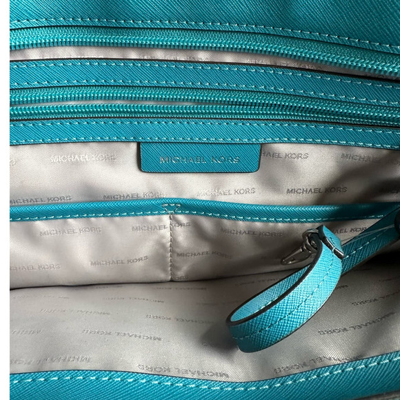 Michael Kors Jet Set Travel Large Saffiano Leather Tote Bag - Picture 14 of 15